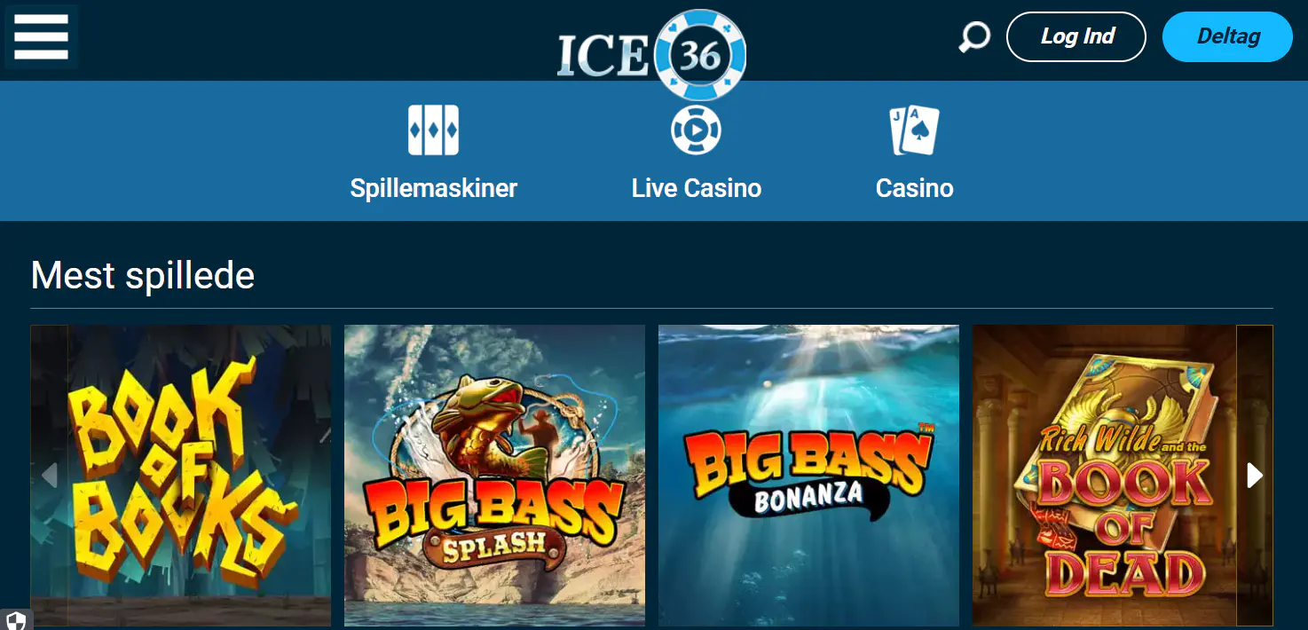 ICE36.dk vist i dansk version